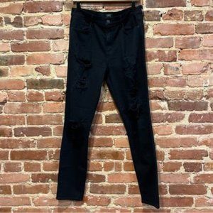 Agolde Sophie High Rise Skinny Destroyed Distressed Jeans 32